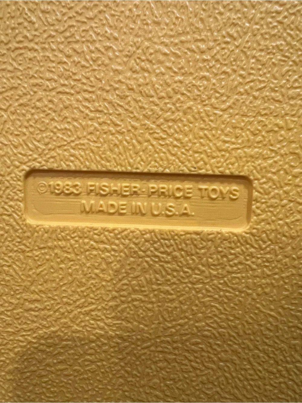 1983 Fischer price Construx Lot Yellow Case